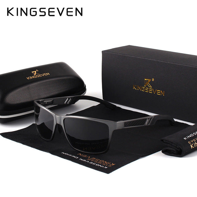 KINGSEVEN Men Magnesium Sun Glasses