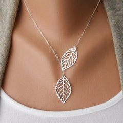 Double Leaf Necklace