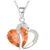 Image of Heart-shaped zircon Necklace